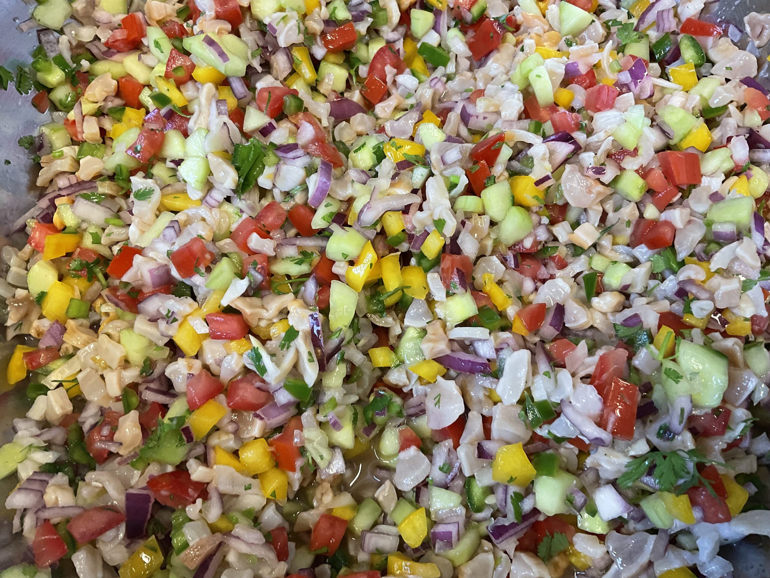 Geoduck Ceviche mixed